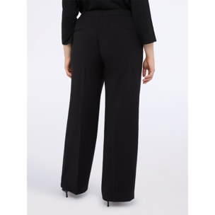 Fiorella Rubino - Pantalones Wide Leg con detalle decorativo - Negro