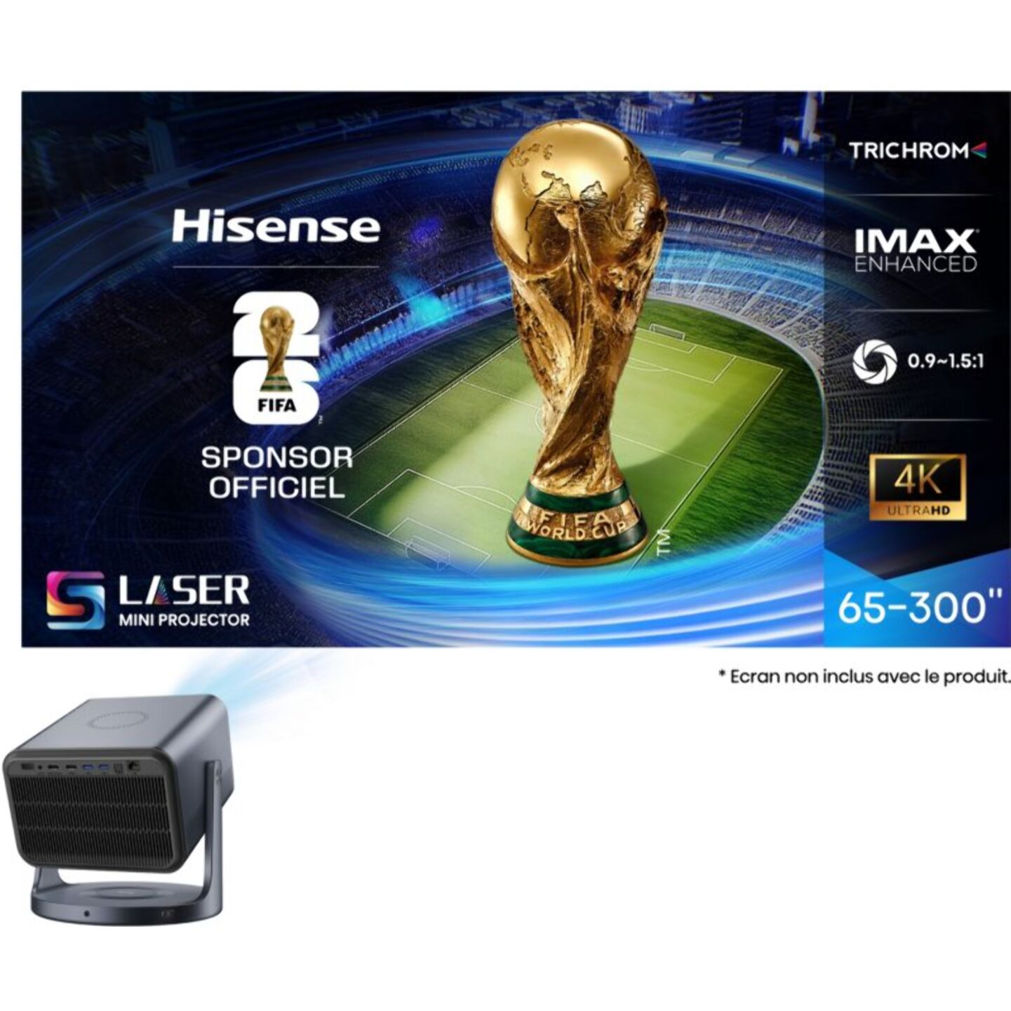 Vidéoprojecteur home cinéma HISENSE Laser TV Trichroma C2 PRO