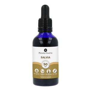 PLANETA HUERTO | Extracto de Salvia 50 ml - Suplemento Natural para el Bienestar Hormonal y Digestivo