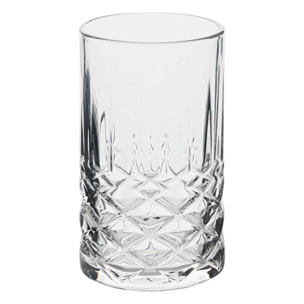 4 gobelets Gaspard transparent D7,2xH13,3cm