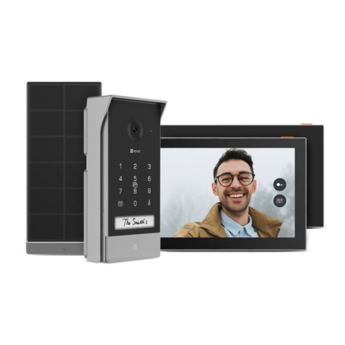 Sonnette connectée EZVIZ EP7-2K/Connecté ss fil+ panneau solaire