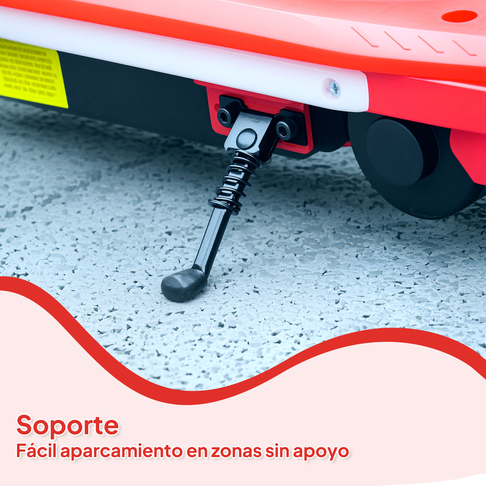 Patinete Eléctrico para Niños de 6-14 Años Patín Eléctrico Max. 10 km/h Motor 80 W Autonomía Máxima 8 km Patinete Eléctrico Infantil con Luces LED Freno Posterior Rojo