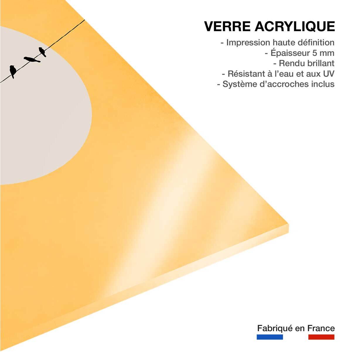 Tableau abstrait depart electrique Tableau plexiglas