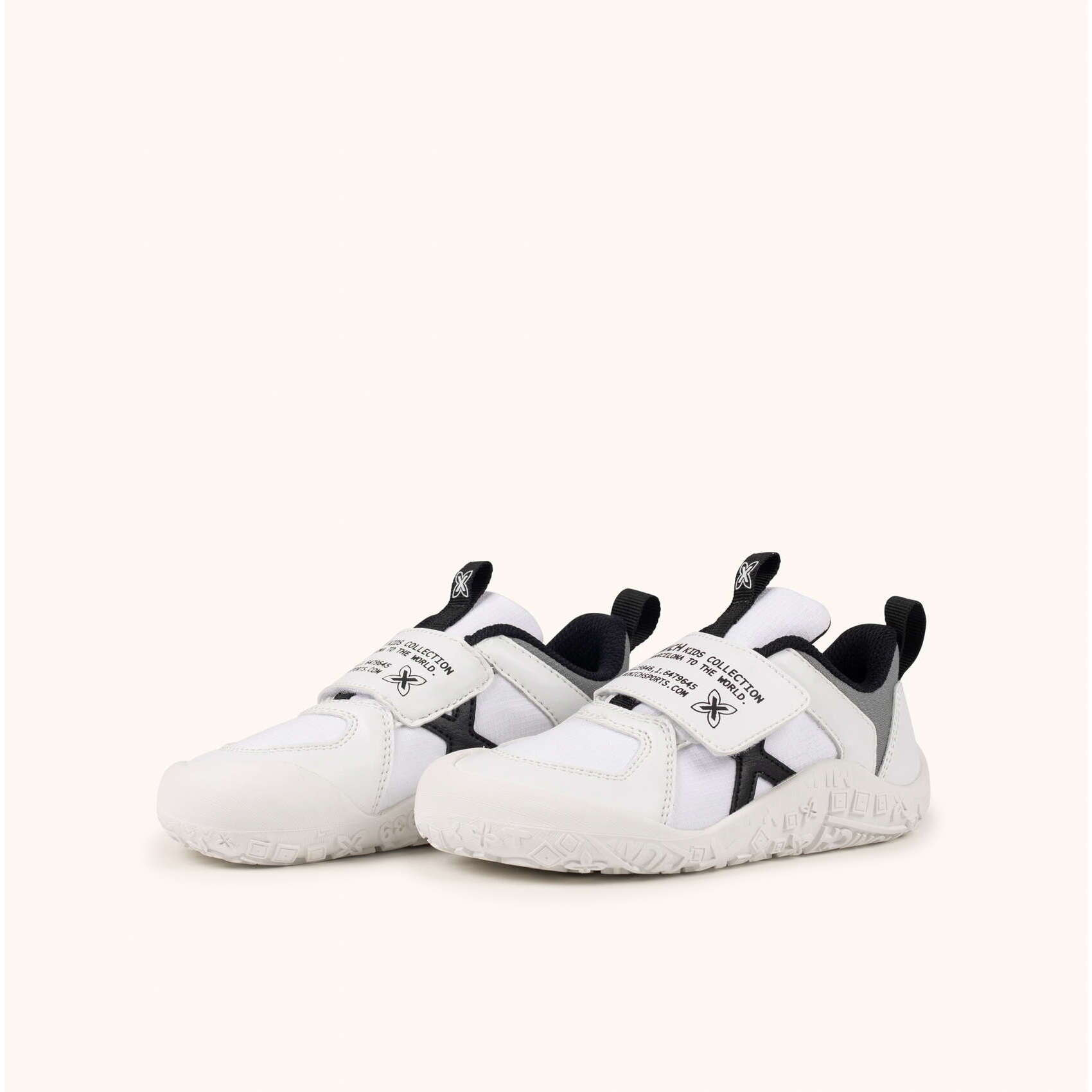 Zapatilla Infantil Barefoot Blanca con Detalles Grises MINI LITO VCO 03