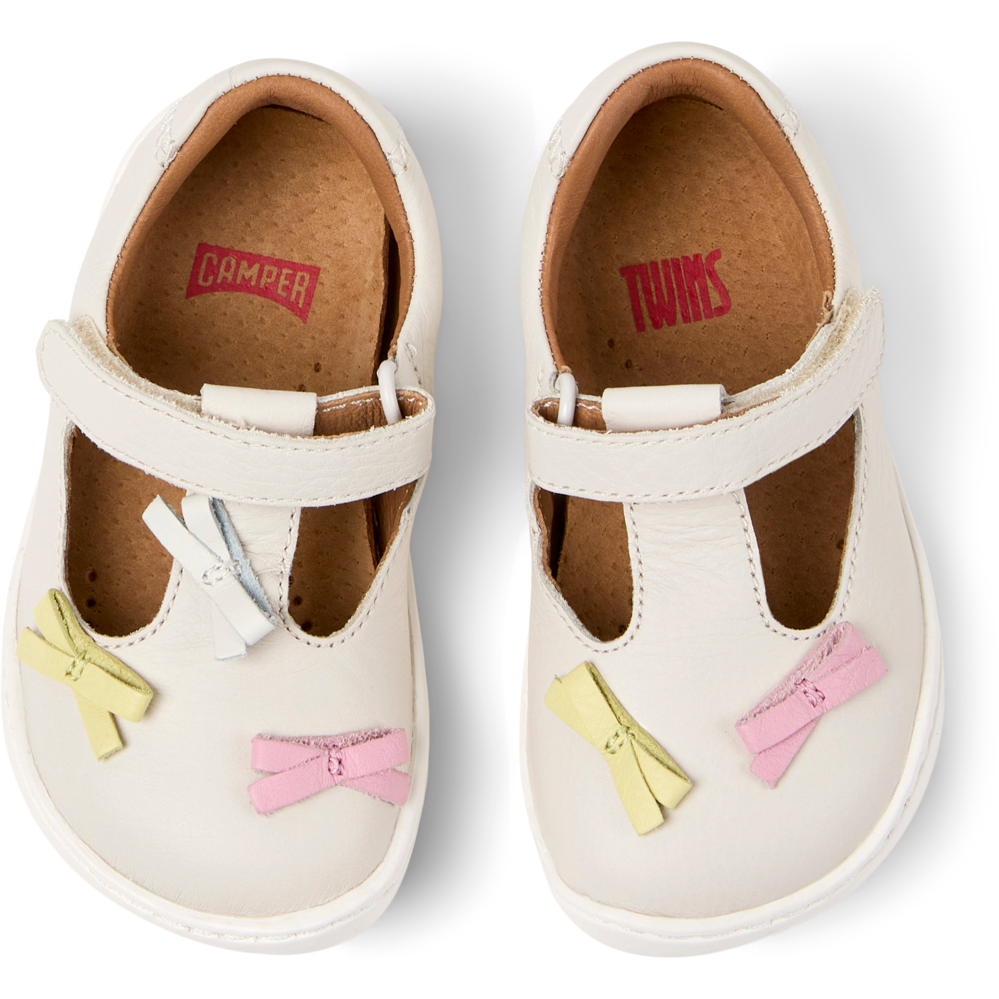 Bailarinas - CAMPER Peu Cami Twins - Blanco - Cuero liso