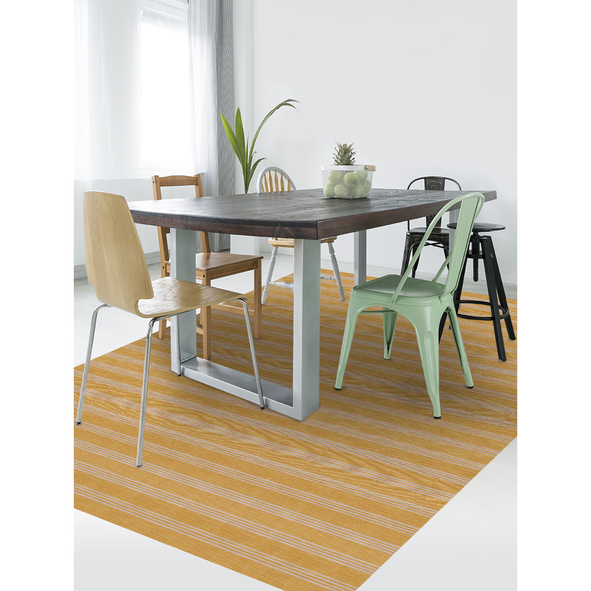 Alfombra de vinilo CERAMIKO, Calista, estilo textil 200x266 cm