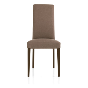 Tomasucci Ensemble de 2 chaises LELLA en tissu CAFFELATTE