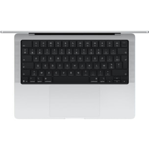 Ordinateur Apple MACBOOK Pro 14" Puce M5 Pro CPU 15 / GPU 16 coeurs Mémoire RAM 24Go Stockage 1To SSD XDR Argent
