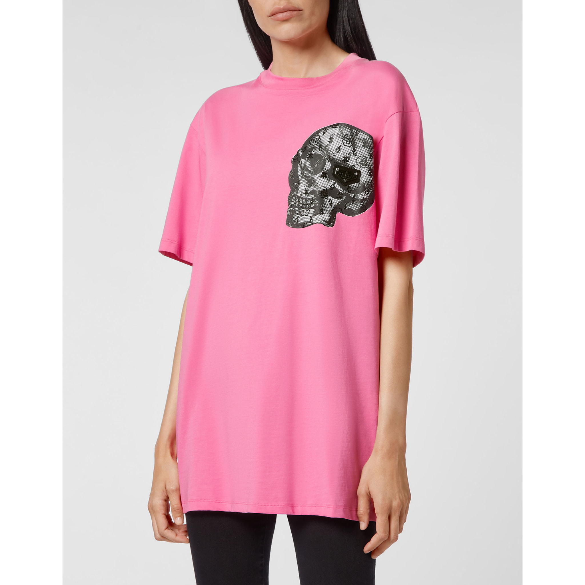 PHILIPP PLEIN T-shirt Round Neck SS print Skull