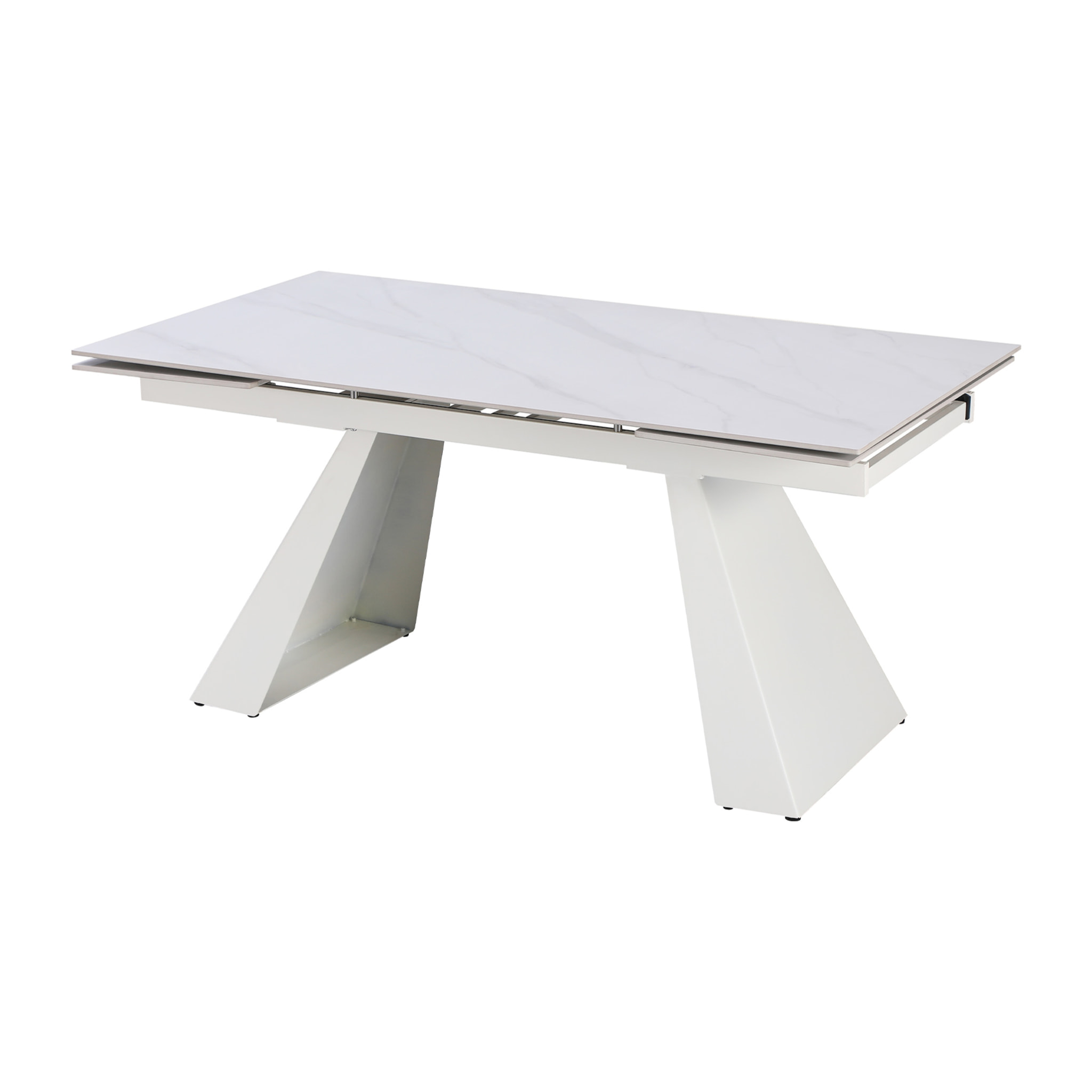 Tavolo Vermont All. Bianco C/Venatur/Gambe Bianche