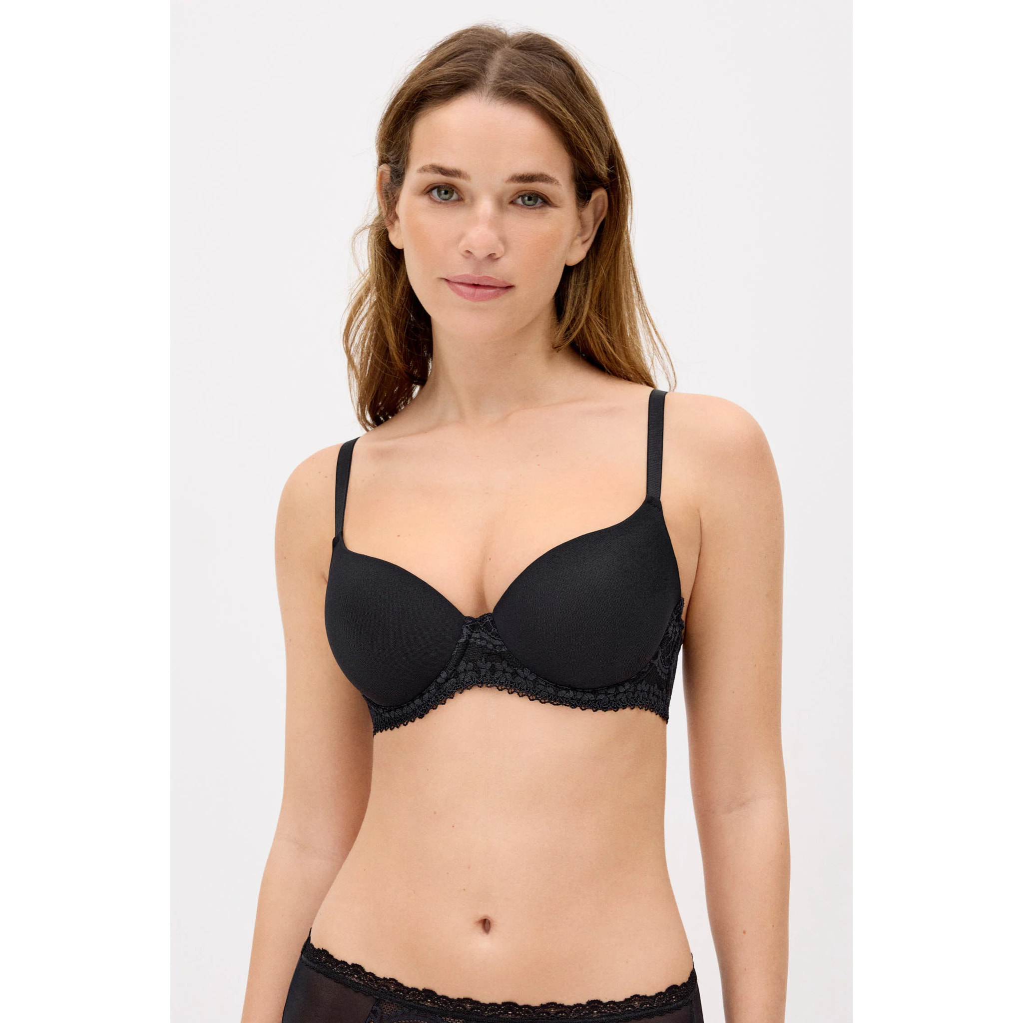 Reggiseno con ferretto e imbottitura Nero