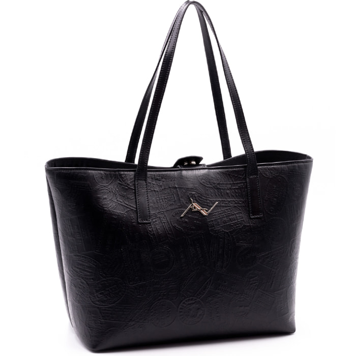 Borsa a spalla  da donna In Vera pelle Made in Italy 32x26x17 cm