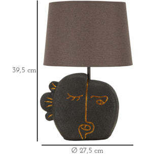 LAMPADA DA TAVOLO TRIBAL -B- CM Ø 27,5X39,5