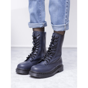 ANFIBIO ALTO CON ZIP BLU