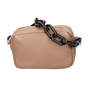 Borsa a spalla da donna - Modello Barbara - Vera pelle - 21.0 x 16.0 x 8.0 cm