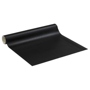 Rouleau adhésif décoratif Vinyle au Mètre - Noir - Sticker Lavable Imperméable Mur Cuisine Meubles