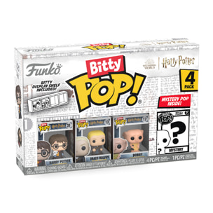 Bitty POP Harry Potter - Harry con Edvige Draco Malfoy e Dobby e Personaggio a sorpresa Funko