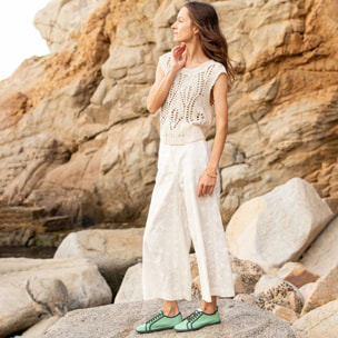 Zapatos N5674T RECYCLED COTTON FOLIAGE/ BARE color Foliage