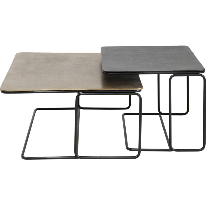 Tables basses Diego set de 2 Kare Design