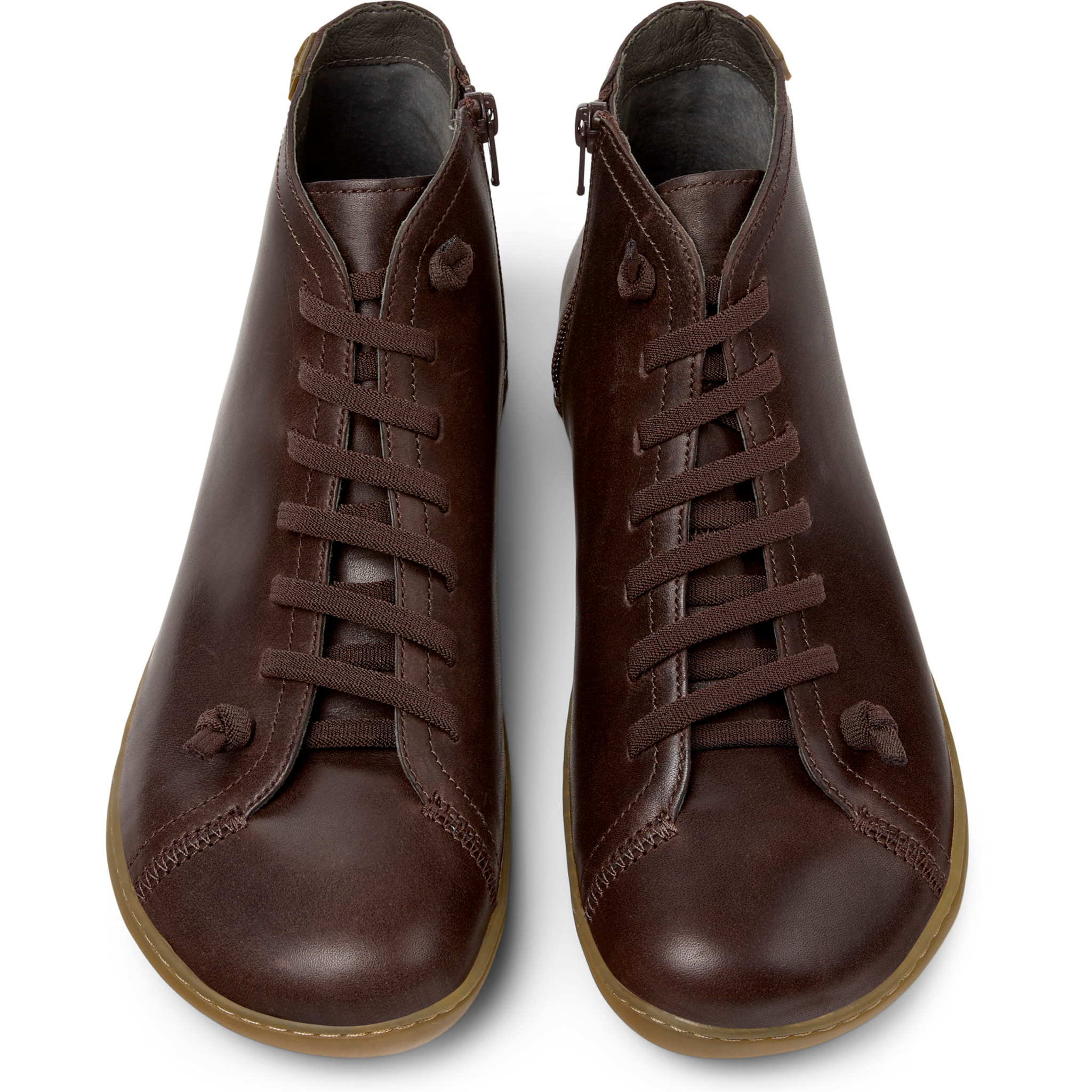 Sneakers - CAMPER Peu Cami - Marrone - Pelle liscia