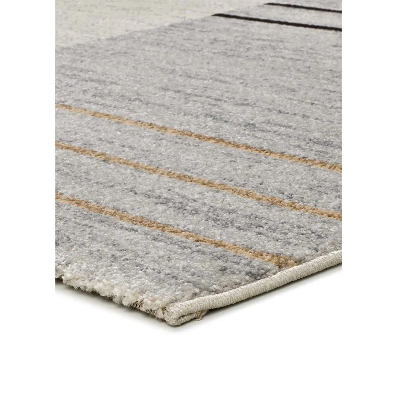 CRAFT Alfombra geométrica en tonos gris y beige, varias medidas disponibles