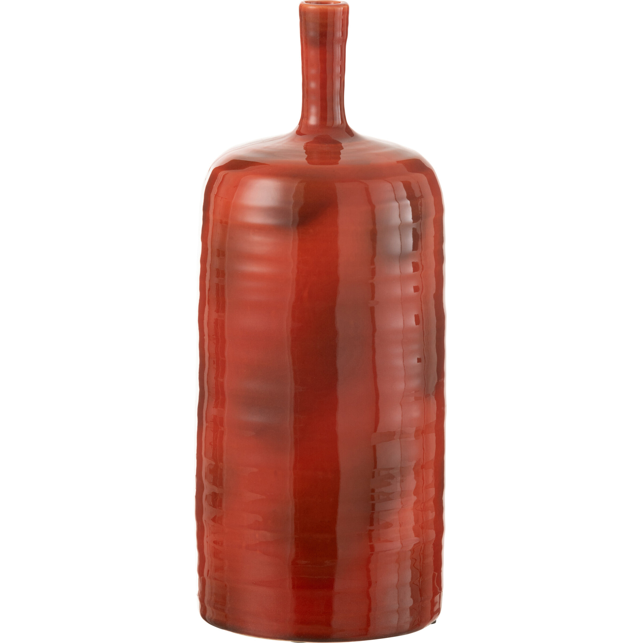 J-Line vase Akane Bouteille - céramique - rouge - large