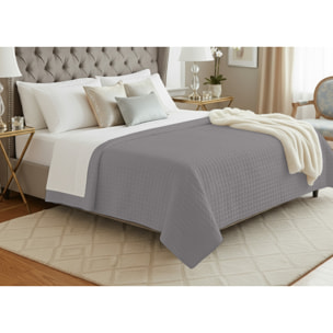 Trapuntino Estivo Leggero 100gr Ideale Primavera/Estate In 100% Raso Cotone Tinta Unita Silver SV