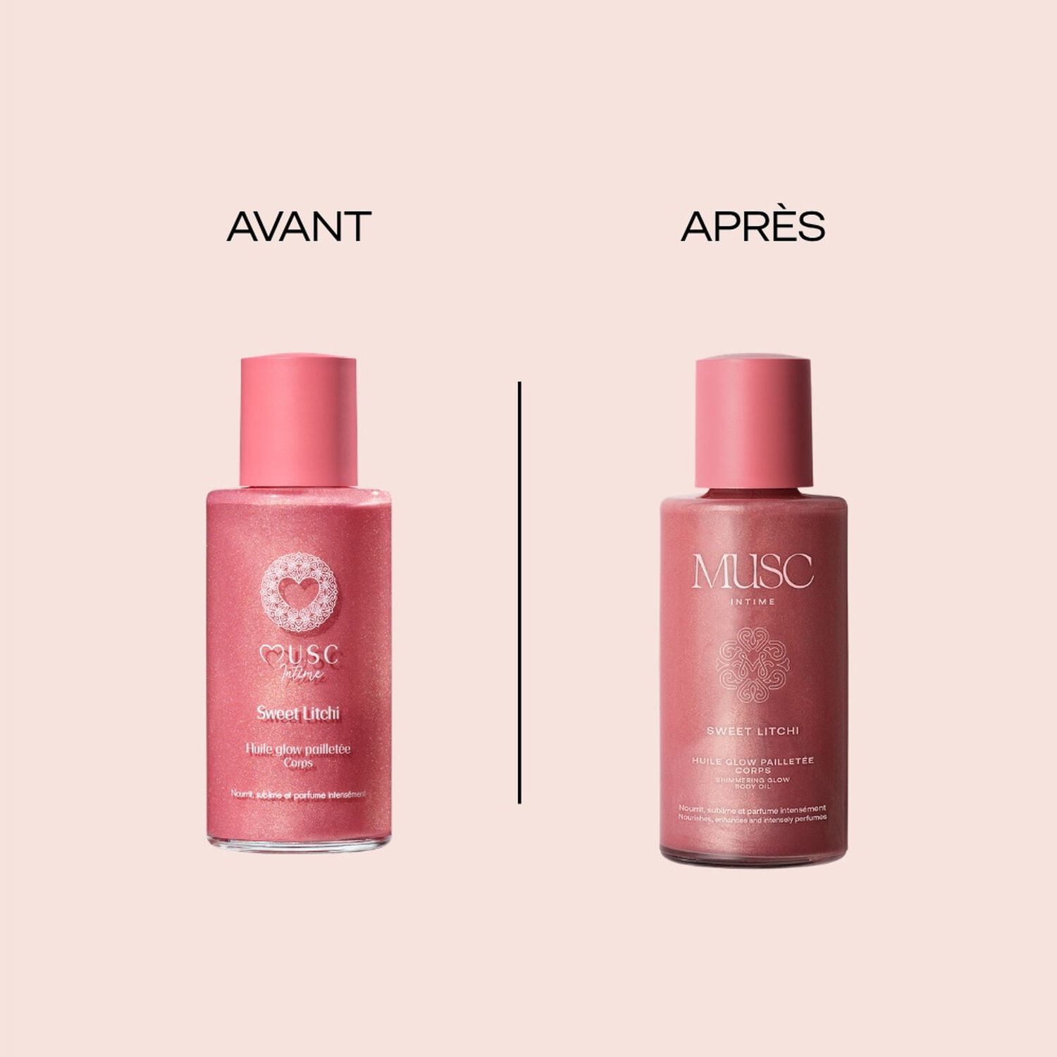 Sweet Litchi - Huile Glow Pailletée Corps 100 ml