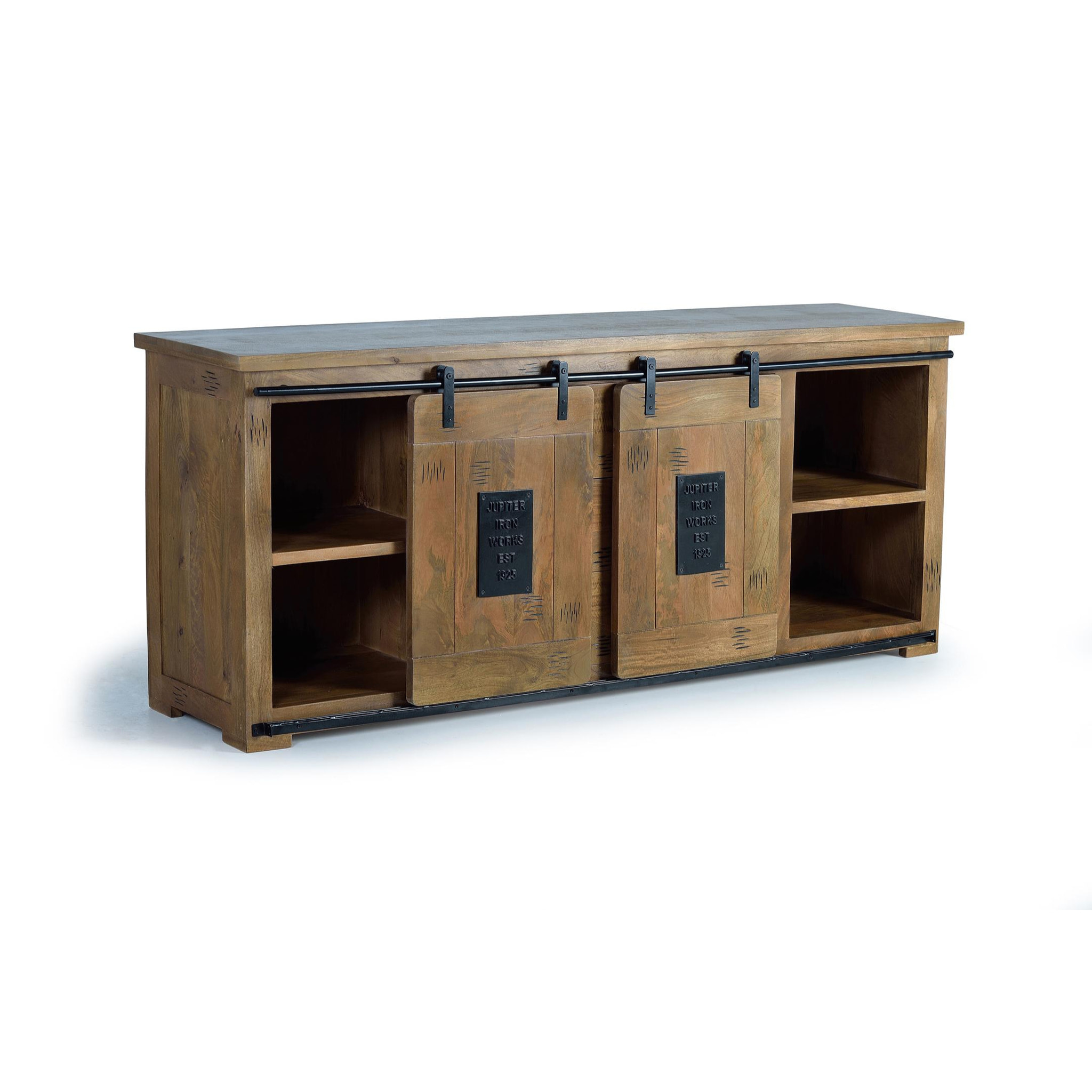 Aparador de Madera de Mango Estilo Industrial