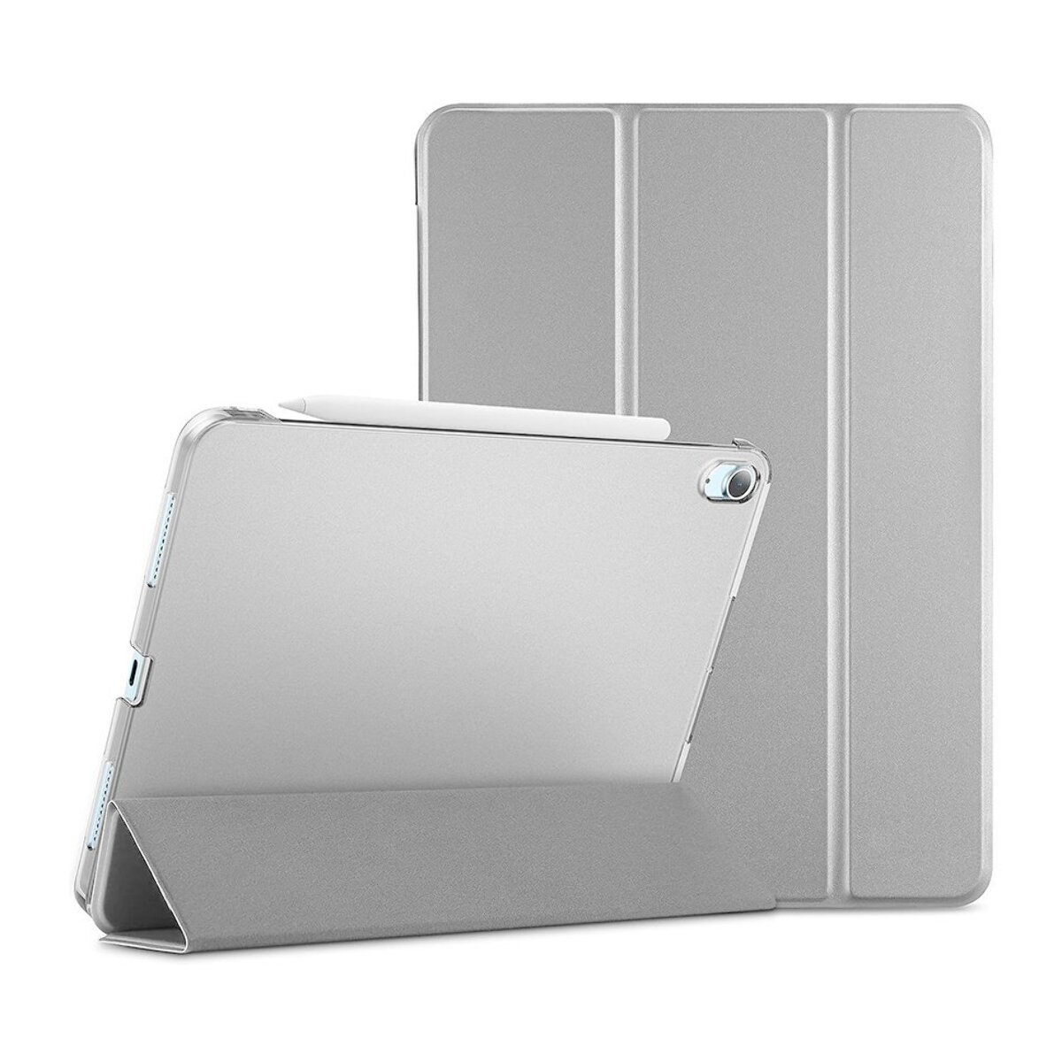 Étui Smart Cover iPad Pro 11' (2018/2020/2021) / iPad Air 4 (2020) / iPad Air 5 (2022) Argent à Rabat avec Support