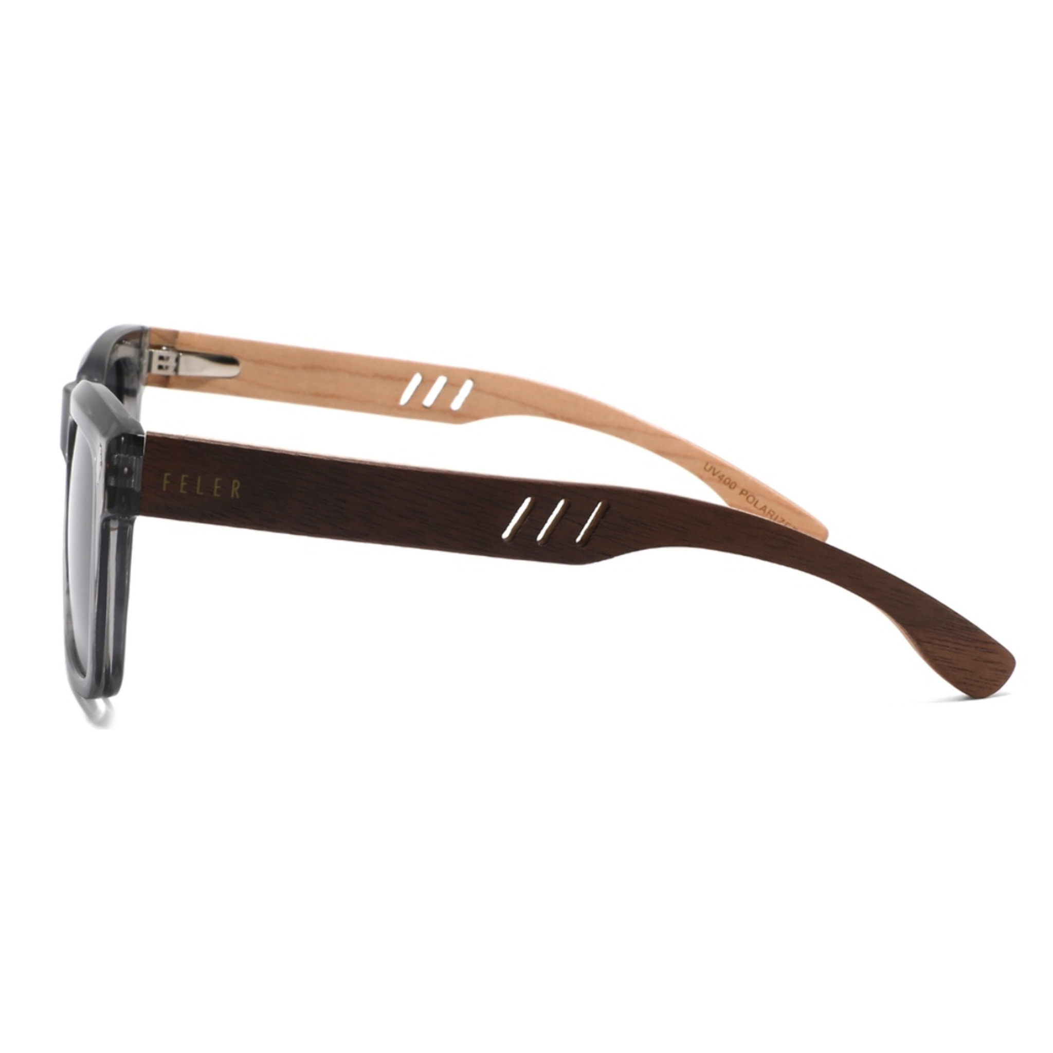 Gafas de Sol Feler 1594-11 Polarizadas de Madera Unisex 48 mm