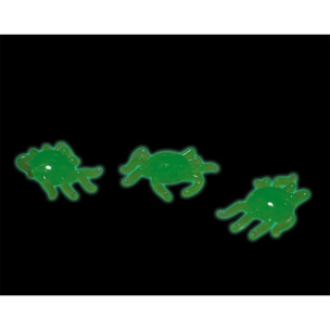 BLISTER 20 ARAÑAS PEGAJOSAS GLOW IN DARK