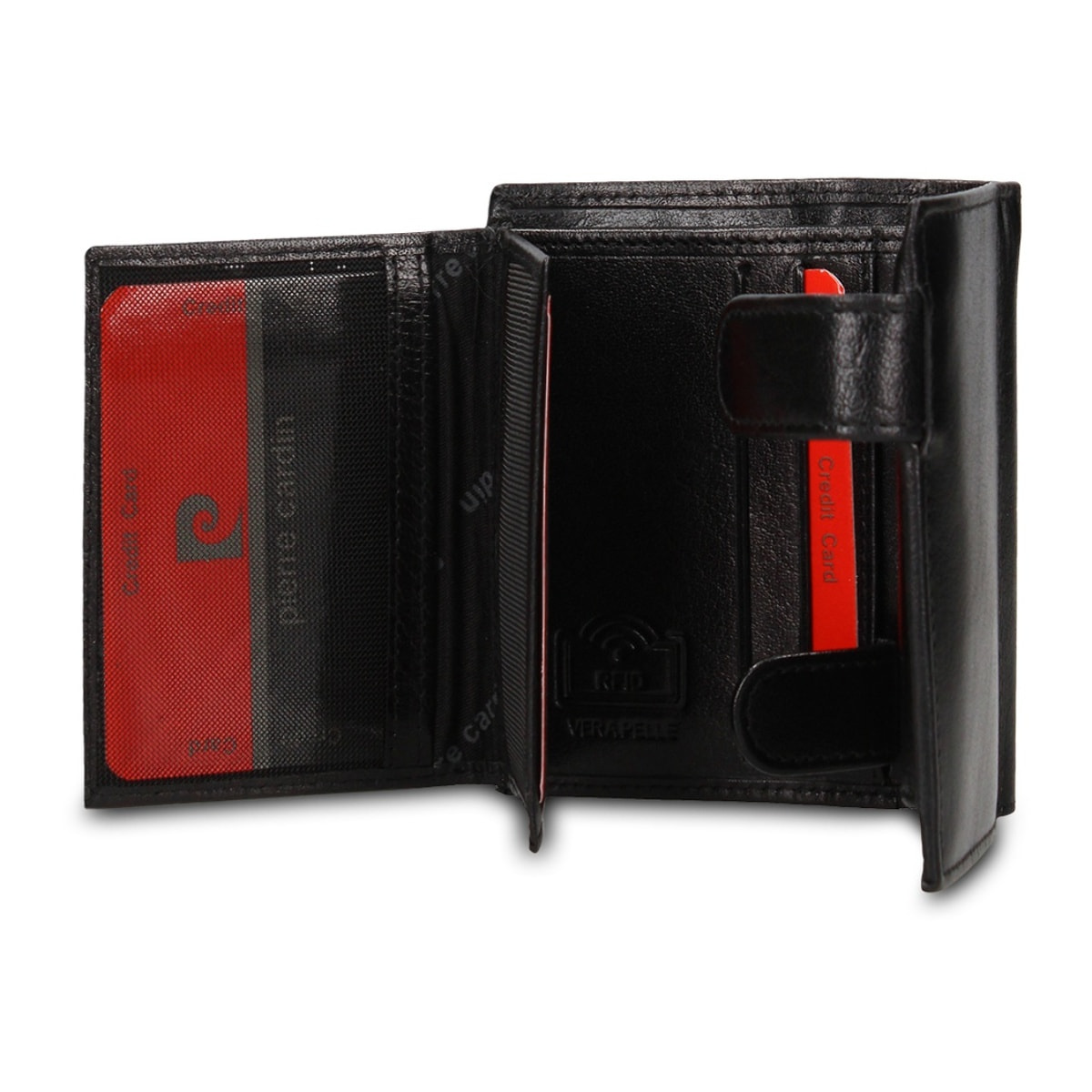 Portafoglio uomo in vera pelle - Modello Erevan Prime - Casual - 8.5 x 11.0 x 2.0 cm