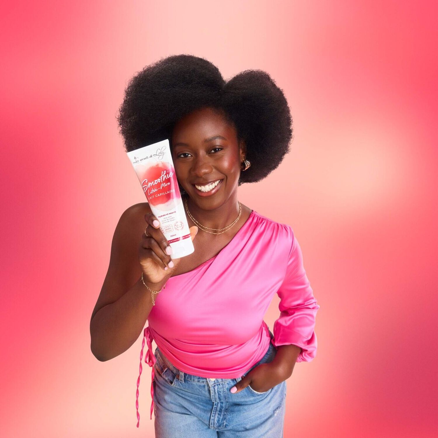Smoothie Litchi-Mûre - Lait Sans Rinçage Capillaire Très Nourrissant 250ml