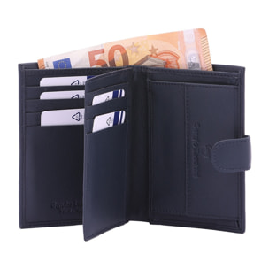 Portafoglio da uomo in vera pelle - Modello False - Casual - 9.0 x 12.5 x 2.0 cm