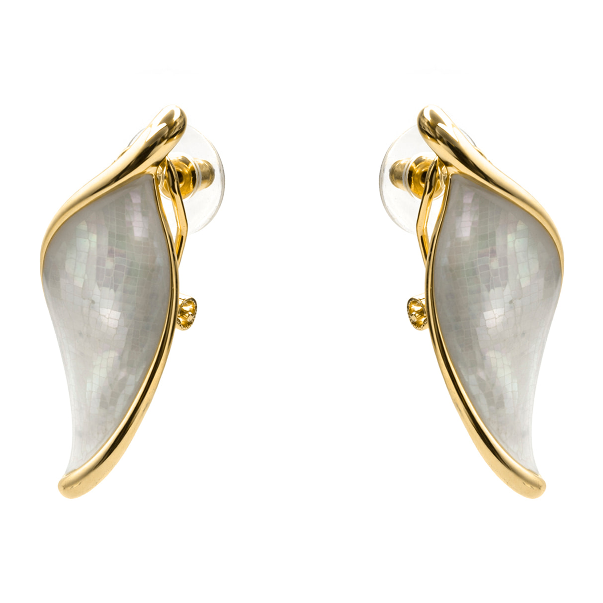 Pendientes Aisal acabado oro amarillo 18k