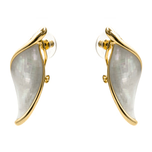 Pendientes Aisal acabado oro amarillo 18k