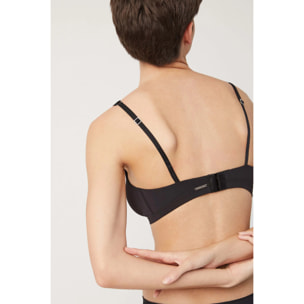 Reggiseno nero con ferretto non imbottito