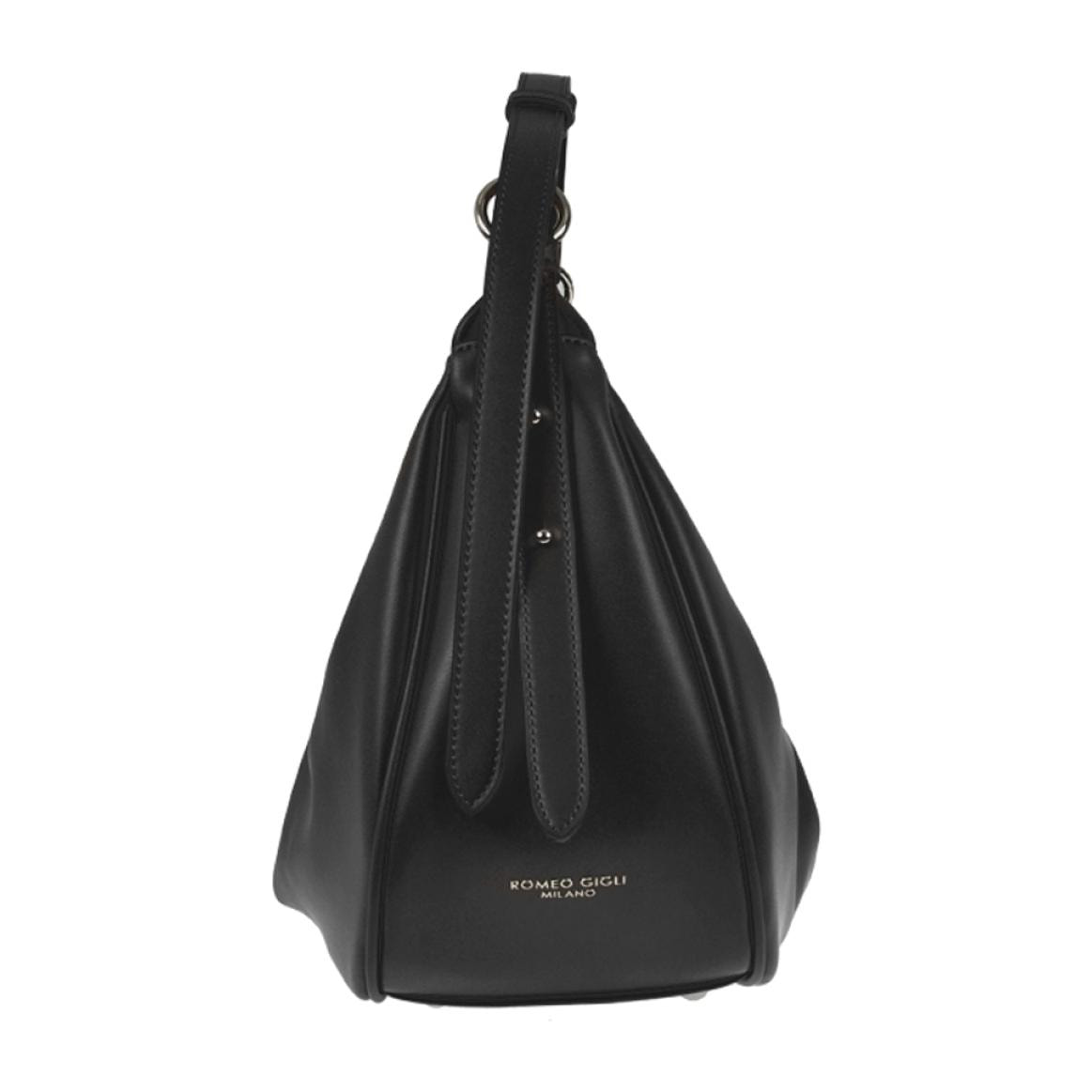 JOSIE Borsa donna con tracolla Romeo Gigli Milano con piega centrale nero