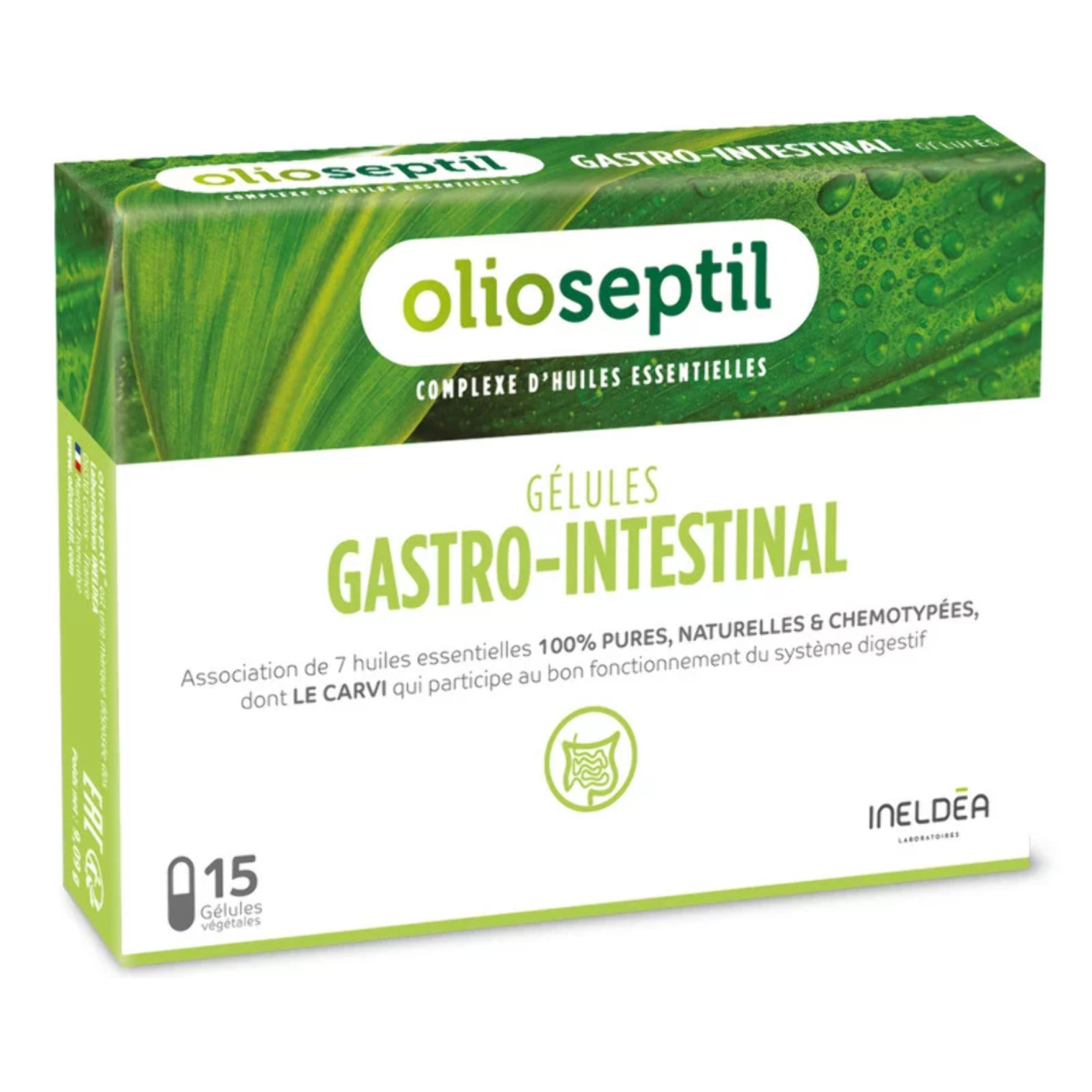 OLIOSEPTIL - Duo Gastro Protect - Gélules Gastro-Intestinal + Gouttes EPP Citrus - Aide à soutenir les défenses naturelles - Participe au bon fonctionnement du système digestif