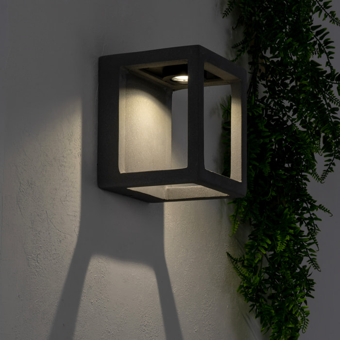FORLIGHT Aplique Ip65 Box Led 4W 4000K Cemento 208Lm
