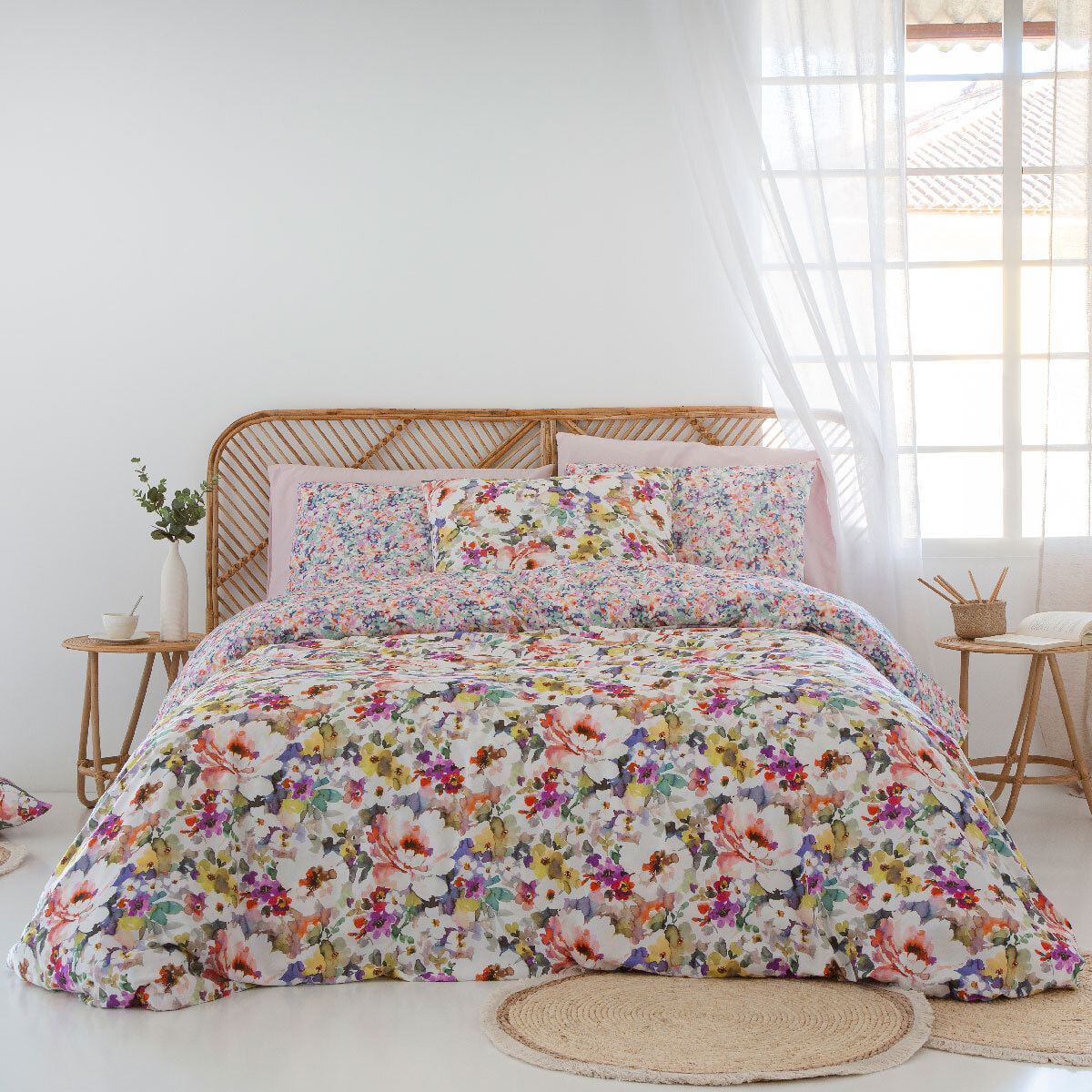 Funda nórdica reversible 100% algodón POESIE - Varias medidas disponibles