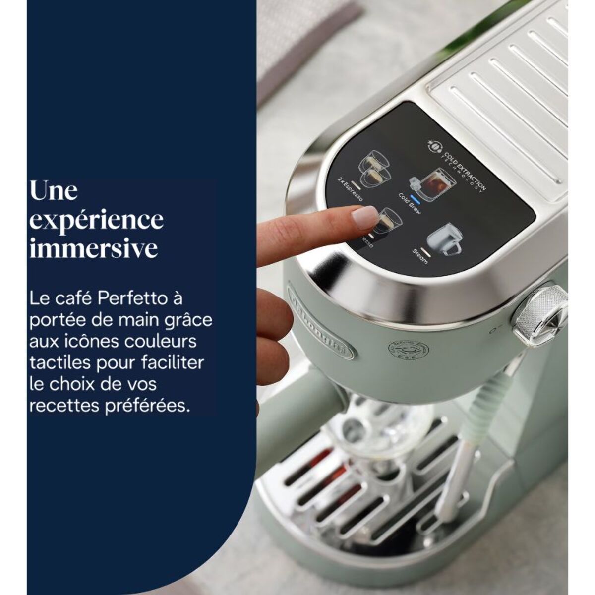 Machine à expresso DELONGHI EC890.GR Dedica Duo Verte