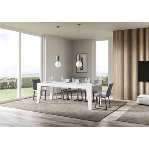 Table extensible 90x120/224 cm Naxy Premium Frêne Blanc