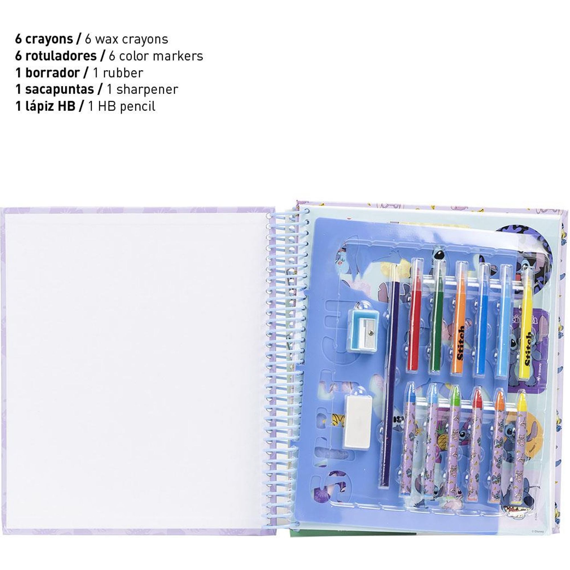 Album Actividades Coloreable Stitch