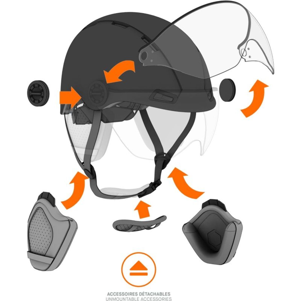 Casque CASR Style Gris taille M
