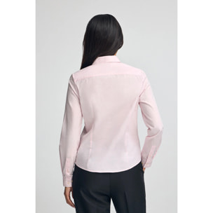 Camicia rosa slim fit con logo Rigby Go