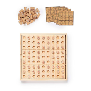 Gioco di abilità 81 pezzi in legno naturale