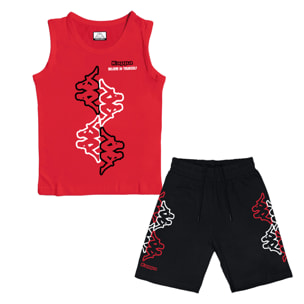 Completo Corto Bimbo 3 / 7 Anni KAPPA Cotone