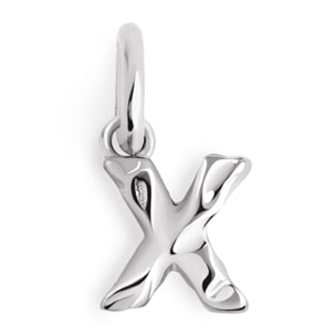 Charm Letter Organic in Argento